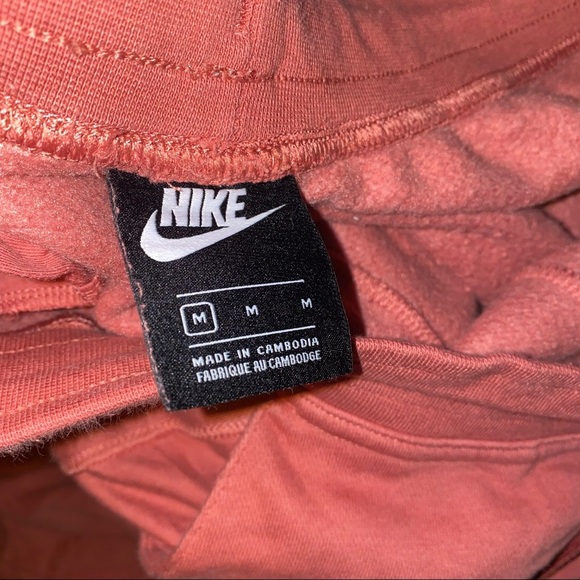 𝅺Nike Big Swoosh Jogger Pants size medium rose pink sweatpants - Picture 3 of 3